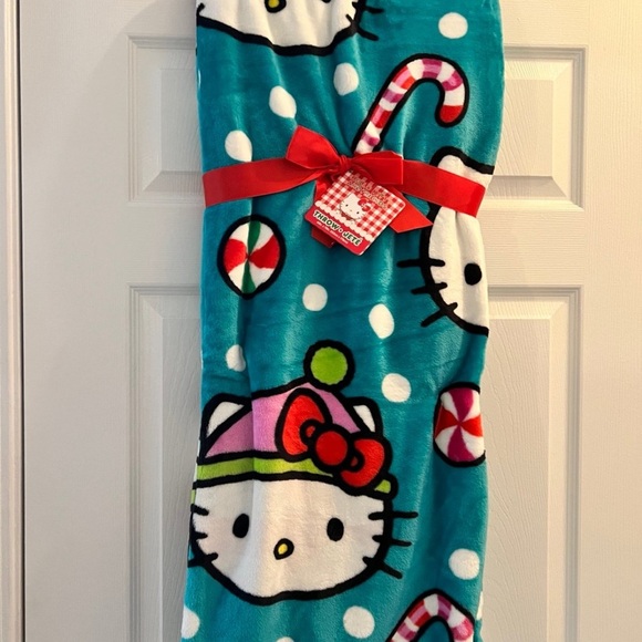 Hello Kitty Fleece Blanket - Blue - Picture 1 of 3